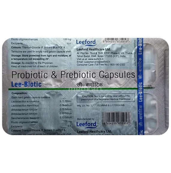 lee biotic capsule 10's